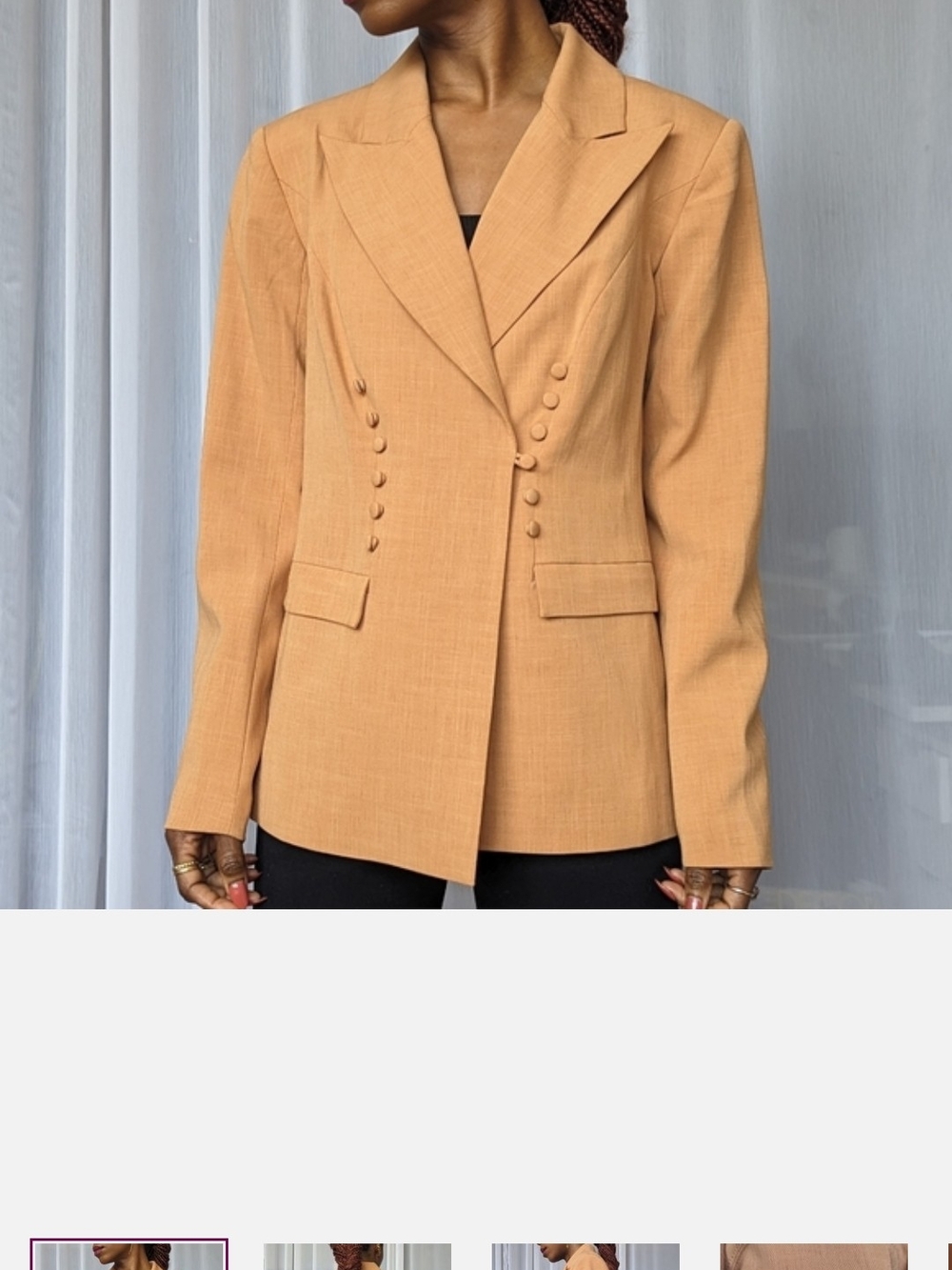 Keepsake the Label Soundcheck Blazer Caramel Brown Size M Medium NWOT
US Size 6